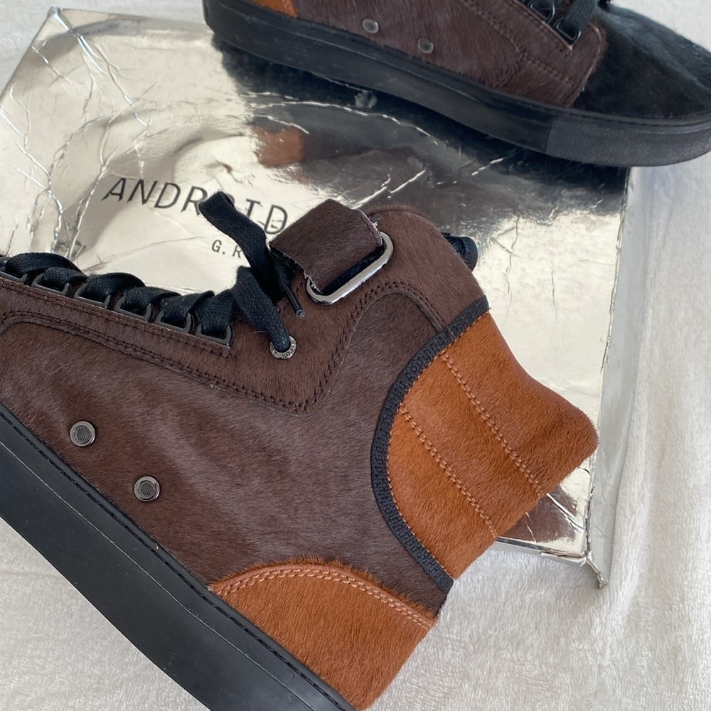 Android Homme Sneakers/Shoes. Made from high-quality pony hair and leather.Sz 10 - Picture 9 of 14